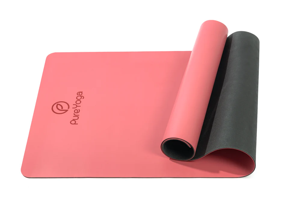 Yoga mat PU pastel pink with guide lines (183 cm x 68 cm x 0.4 cm) - Pure  Yoga Online