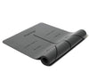 Yoga Mat PU Grey with Guidelines (183 cm x 68 cm x 0.4 cm)