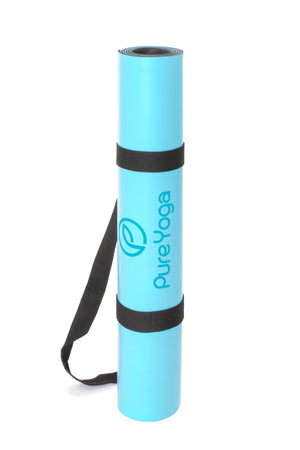 Pure Yoga PU Blau (183 cm x 68 cm x 0,4 cm)