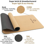 Yoga mat cork (183 cm x 66 cm x 0,5 cm)